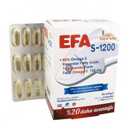 New Life EFA S-1200 Omega 3 90 Kapsül Balık Yağı