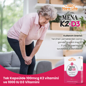 New Life Mena K2+D3 30 Kapsül - 3