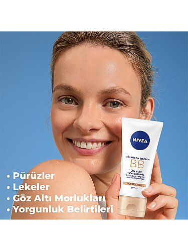Nivea BB Krem 5'i Bir Arada Nemlendirici Açık Ton SPF15 50 ml - 2