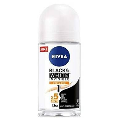 Nivea Black White Invisible Güçlü Etki Kadın Roll-On 50 ml - 1