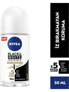 Nivea Black & White Invisible Roll On For Women İpeksi Pürüzsüzlük 50 ml