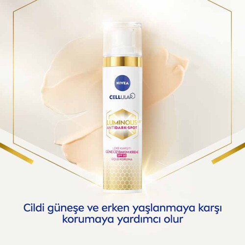 Nivea Cellular Luminous 630 Leke Karşıtı Gündüz Kremi SPF50 40 ml - 5