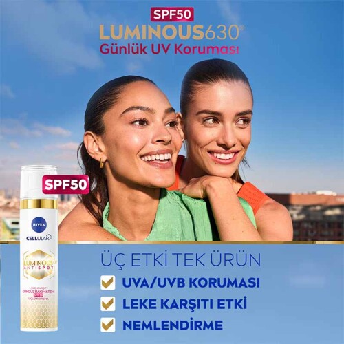 Nivea Cellular Luminous 630 Leke Karşıtı Gündüz Kremi SPF50 40 ml - 3