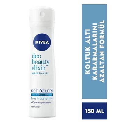 Nivea Deo Beauty Elixir Süt Özleri Fresh Waterlily Kadın Deodorant 150 ml - 1