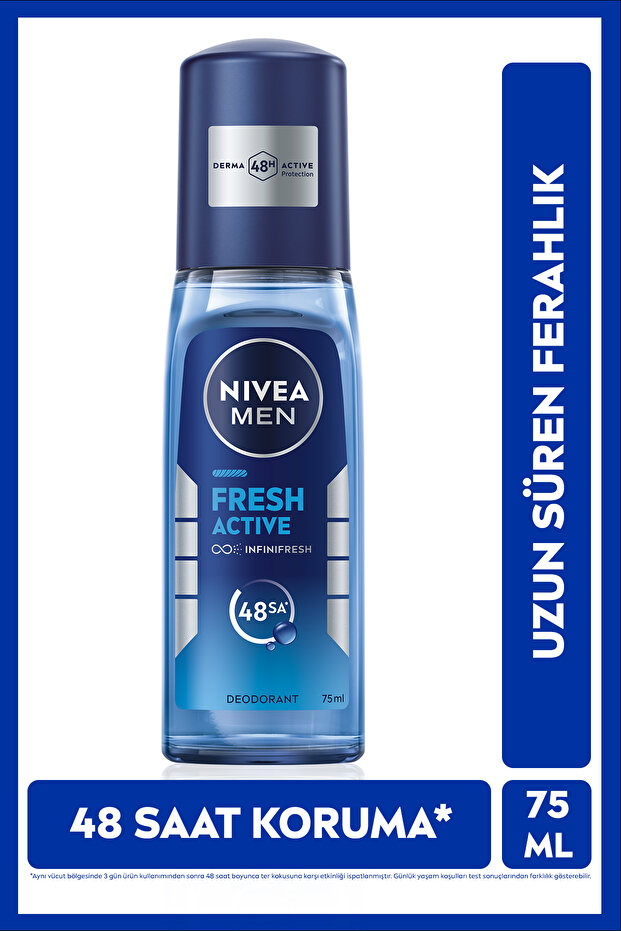 Nivea For Men Fresh Active Pompalı Deodorant Sprey 75 ml