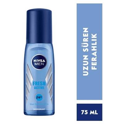 Nivea For Men Fresh Active Pompalı Deodorant Sprey 75 ml - 1