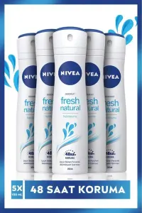 Nivea Fresh Natural Kadın Deodorant Sprey 150ml 5 Adet