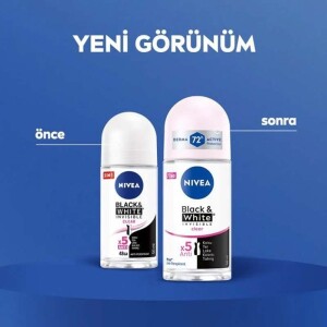 Nivea Invisible For Black & White Roll-On Clear 50 ml - 5
