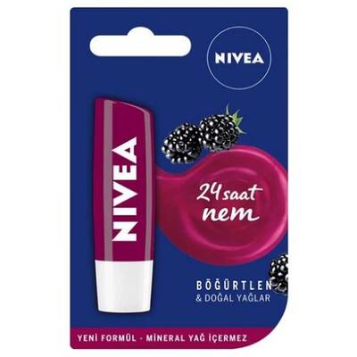 Nivea Lip Stick Böğürtlen 24 Saat Nem - 1