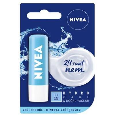 Nivea Lip Stick Hydro Care SPF15 24 Saat Nem - 1