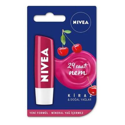 Nivea Lip Stick Kiraz 24 Saat Nem - 1