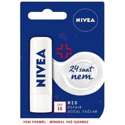 Nivea Lip Stick Med Repair SPF15 24 Saat Nem