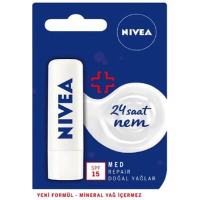 Nivea Lip Stick Med Repair SPF15 24 Saat Nem - 1