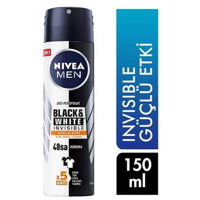 Nivea Men Black White Güçlü Etki Deodorant 150 ml - 1