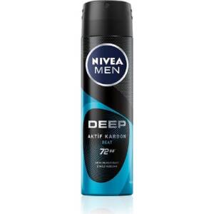 Nivea Men Deodorant Deep Beat Aktif Karbon Erkek Sprey 150 ml - 2
