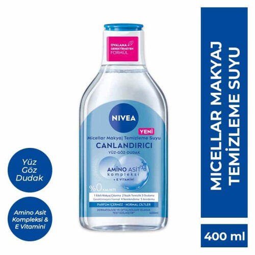 Nivea Micellair Makyaj Temizleme Suyu 400 ml - Normal Ciltler Yüz & Göz & Dudak - 1