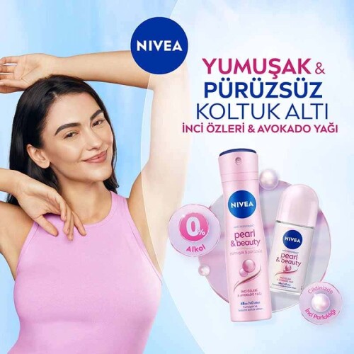 Nivea Pearl & Beauty Kadın Deodorant 150 ml - 4