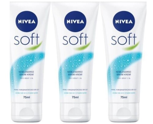 Nivea Soft Krem 75 ml 3 Adet - 1