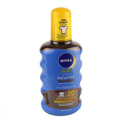 Nivea Sun Koruma ve Bronzluk Arttırıcı Güneş Yağı Spf20+ 200 ml - 1