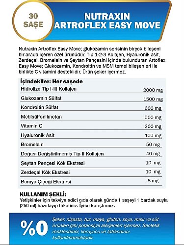 Nutraxin Artroflex Easy Move 30 Saşe - 2