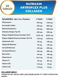 Nutraxin Artroflex Plus Collagen 90 Tablet - 2