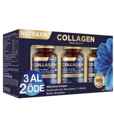 Nutraxin Beauty Gold Collagen 30 Tablet - 3 Al 2 Öde - 1
