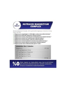 Nutraxin Magnesium Complex Vitamin B6 60 Tablet - 3