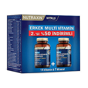 Nutraxin Multivitamin Erkek 120 Tablet - 2.si % 50 İndirimli - 2