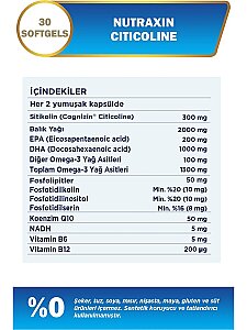 Nutraxin Sitikolin 300 mg 30 Kapsül - 2