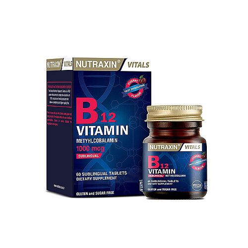 Nutraxin B12 Vitamin 1000 mcg 60 Tablet - 1