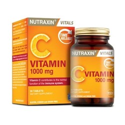 Nutraxin Vitamin C 1000 mg 30 Tablet Zaman Salınımlı