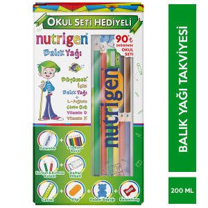 Nutrigen Balık Yağı Şurubu 200 ml-Okul Seti Hediyeli