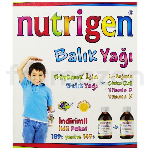 Nutrigen Balık Yağı Şurup 2 x 200 ML - 1