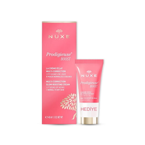 Nuxe Creme Prodigieuse Boost Glow Boosting Cream 40 ml Night Recovery Oil Balm 15 ml HEDİYE - 1
