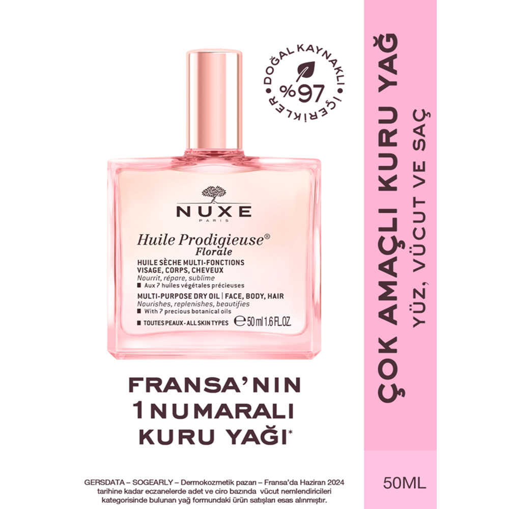 Nuxe Huile Prodigieuse Florale Çok Amaçlı Kuru Yağ 50 ml