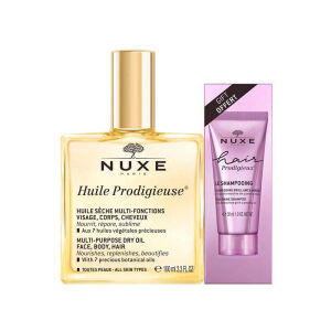 Nuxe Huile Prodigieuse SET Hair Prodigieux High Shine Şampuan 30 ml HEDİYE