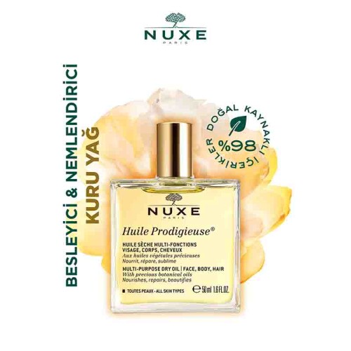Nuxe Huile Prodigieuse Yüz Vücut Saçlar İçin Çok Amaçlı Kuru Yağ 50 ml - 7