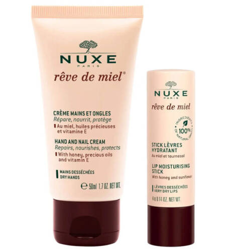 Nuxe Reve De Miel El ve Tırnak Kremi 30 ml + Dudak Nemlendirici Stick 4 gr - 1