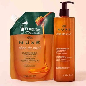 Nuxe Reve de Miel Face and Body Ultra Rich Cleansing Gel 400 ml - Refill - 2