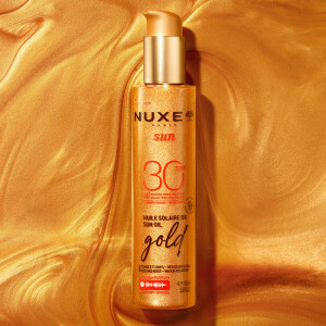 Nuxe Sun Huile Altın Işıltılı Bronzlaştırıcı Güneş Koruyucu Yağ SPF30 150 ml - 3