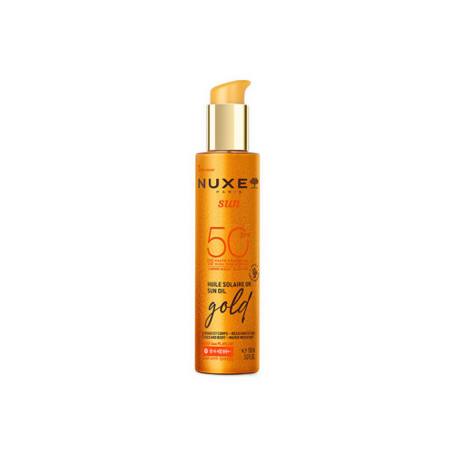 Nuxe Sun Altın Işıltılı Bronzlaştırıcı Güneş Koruyucu Yağ SPF50 150 ml - 1