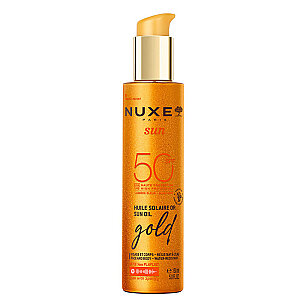 Nuxe Sun Altın Işıltılı Bronzlaştırıcı Güneş Koruyucu Yağ SPF50 150 ml