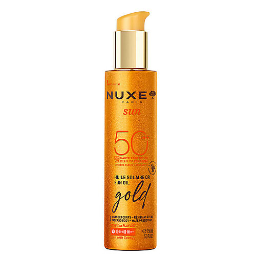 Nuxe Sun Altın Işıltılı Bronzlaştırıcı Güneş Koruyucu Yağ SPF50 150 ml - 1
