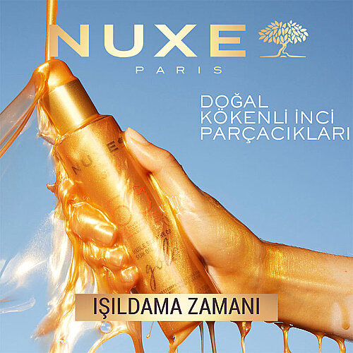 Nuxe Sun Altın Işıltılı Bronzlaştırıcı Güneş Koruyucu Yağ SPF50 150 ml - 2