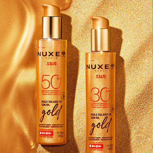 Nuxe Sun Altın Işıltılı Bronzlaştırıcı Güneş Koruyucu Yağ SPF50 150 ml - 3