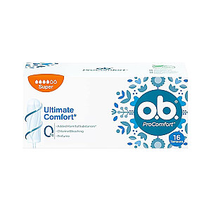 O.B. ProComfort Ultimate Süper Tampon 16'lı