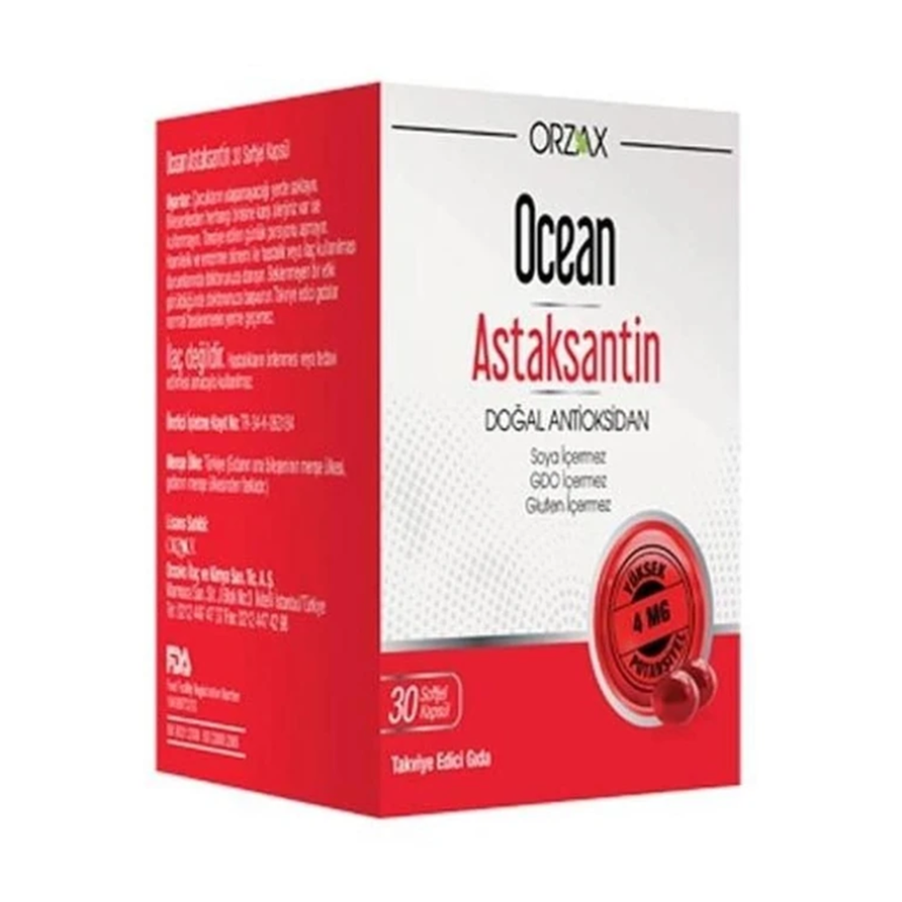 Ocean Astaksantin 30 Kapsül