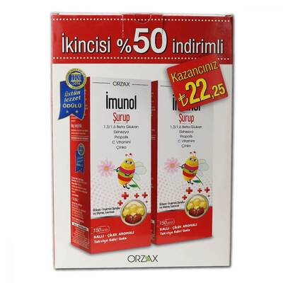 Ocean Ballı Çilek Aromalı İmunol Şurup 150 ml ALANA İkincisi Yarı Fiyatına! - 1