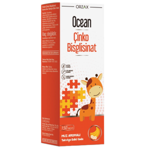 Ocean Çinko Bisglisinat Şurup 150 ml - Muz Aromalı