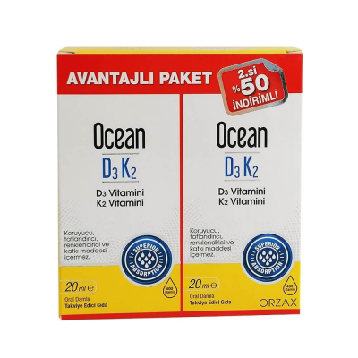 Ocean D3K2 Damla 20 ml + 2. %50 İndirimli - 1